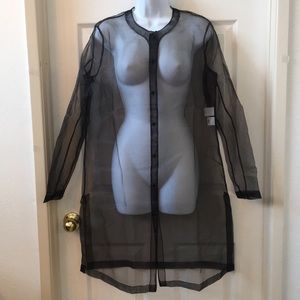 Anne Klein Organza Topper Cardigan/Swim Cover sz10
